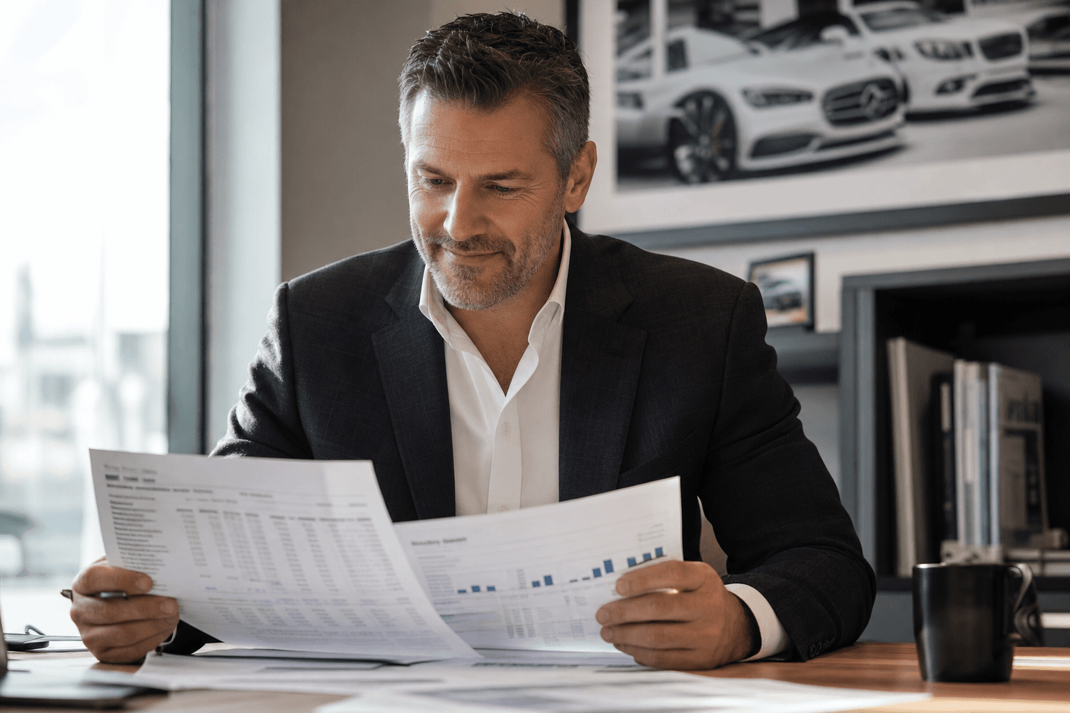 Dealership group credit card processing fees across multiple locations shown as a rate comparison chart
